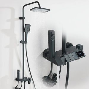 Conjunto Chuveiro Ducha Inteligente Display Digital Misturador - Torneiras Royal