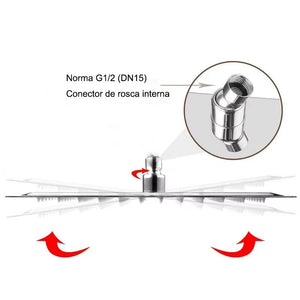Chuveiro Para Banheiro Com Chuveirinho Manual e Desviador Kit Completo Tamanho 30x30 - Torneiras Royal