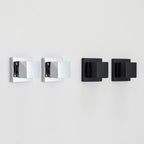 Comparativo dos kits de acabamento para registro cromado e preto