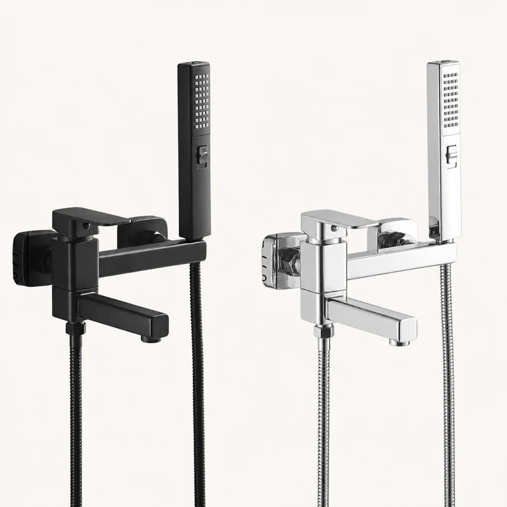 Comparativo das duchas higiênicas com controle duplo preta e cromada