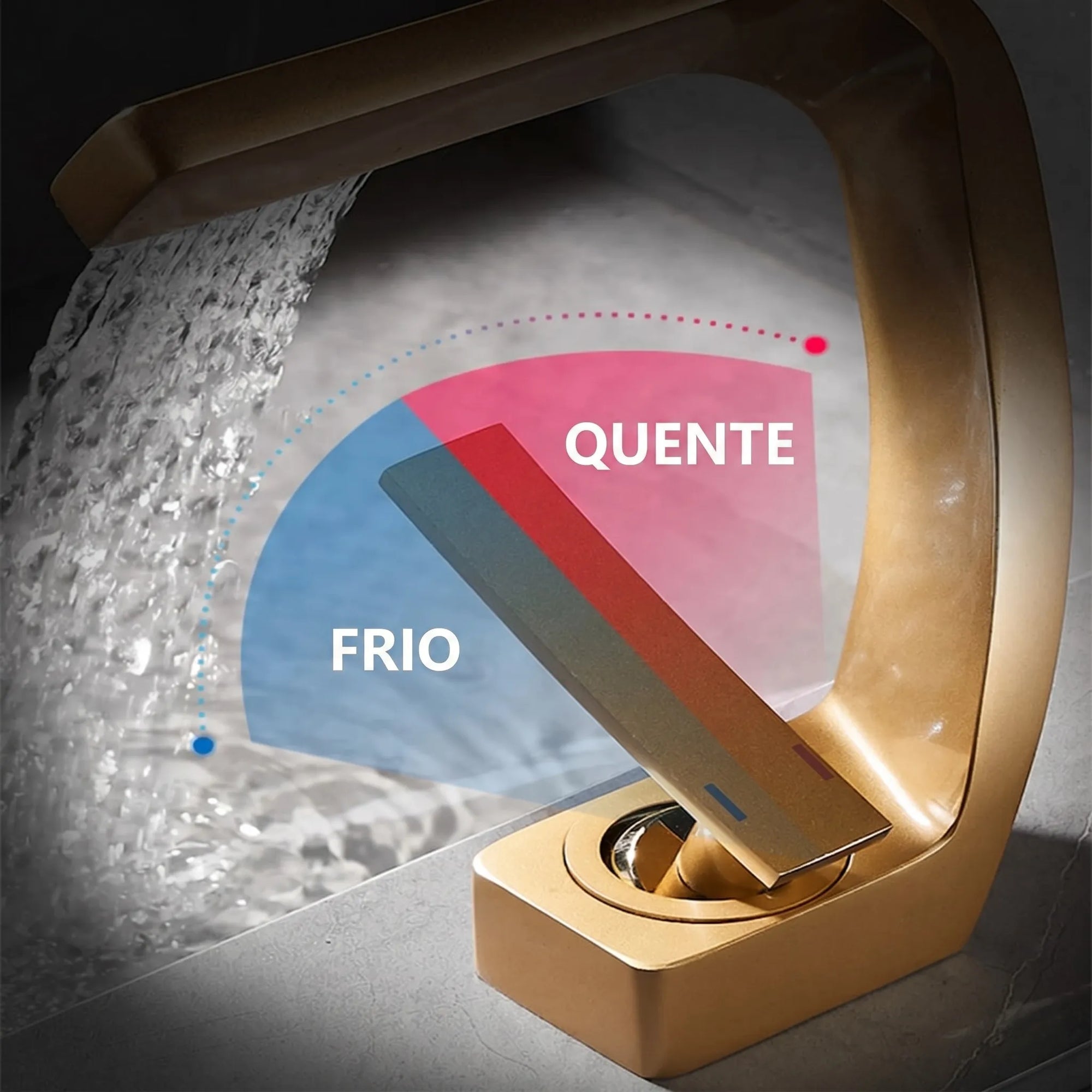 Torneira Para Banheiro Luxo Monocomando AquaRoyal - imagem do produto 3