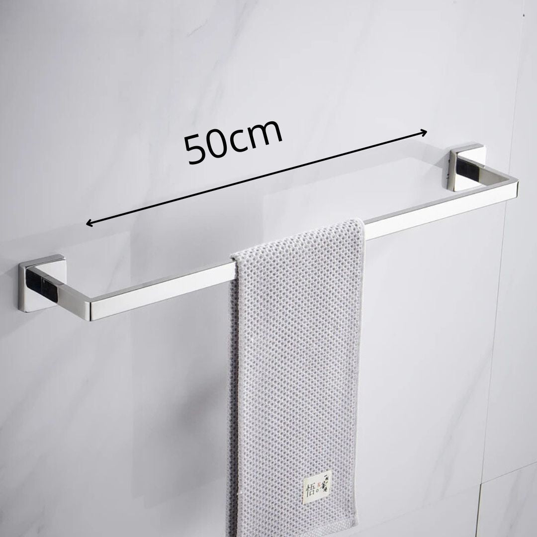 Porta Toalha Para Banheiro Cromado Premium - Torneiras Royal