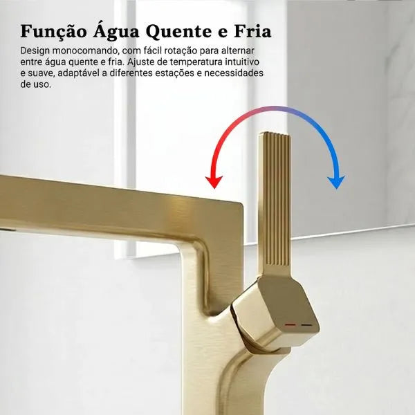 Torneira Para Banheiro Monocomando Misturador Moderna Royal Atlas - imagem do produto 5
