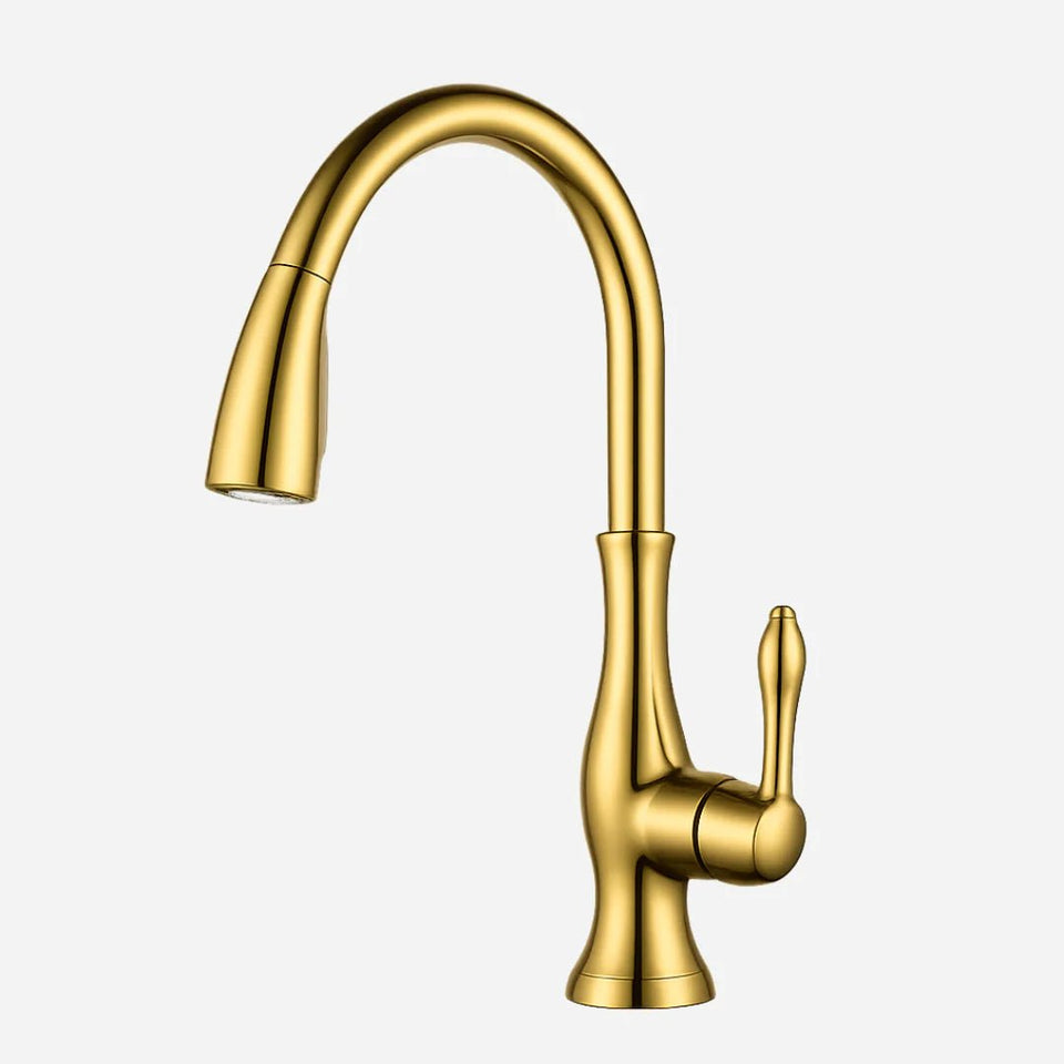 Torneira Para Cozinha Monocomando Misturador Gourmet Extensível Royal Class - Torneira Para Cozinha Dourado