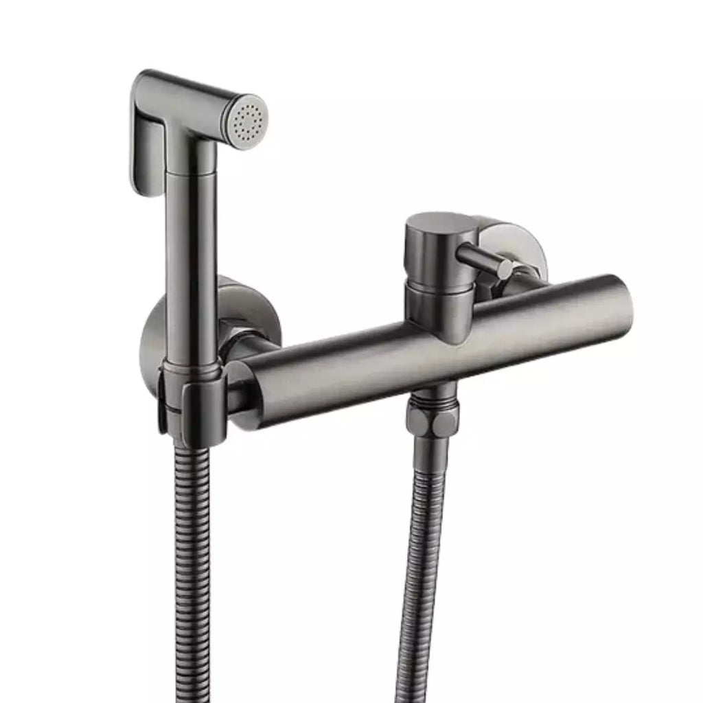 Ducha Higiênica Para Banheiro Com Misturador Água Quente e Fria Aço Inox 304 Royal Neo - Grafite