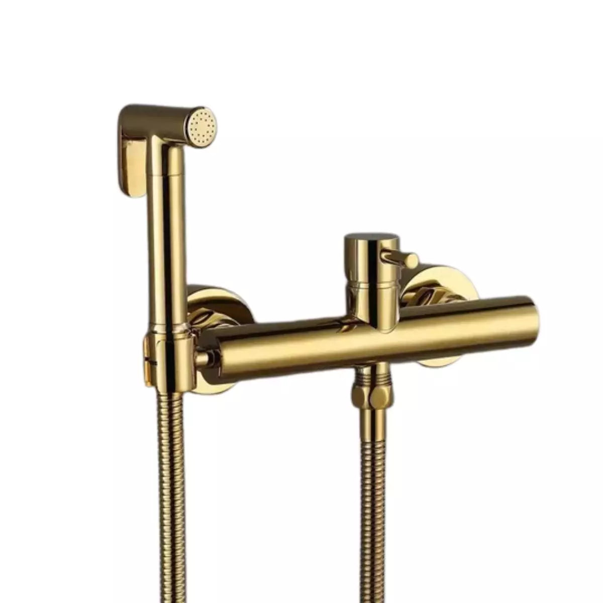 Ducha Higiênica Para Banheiro Com Misturador Água Quente e Fria Aço Inox 304 Royal Neo - Dourado