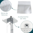Chuveiro De Teto Quadrado Ultrafino Aço Inoxidável 30x30 - imagem do produto 6
