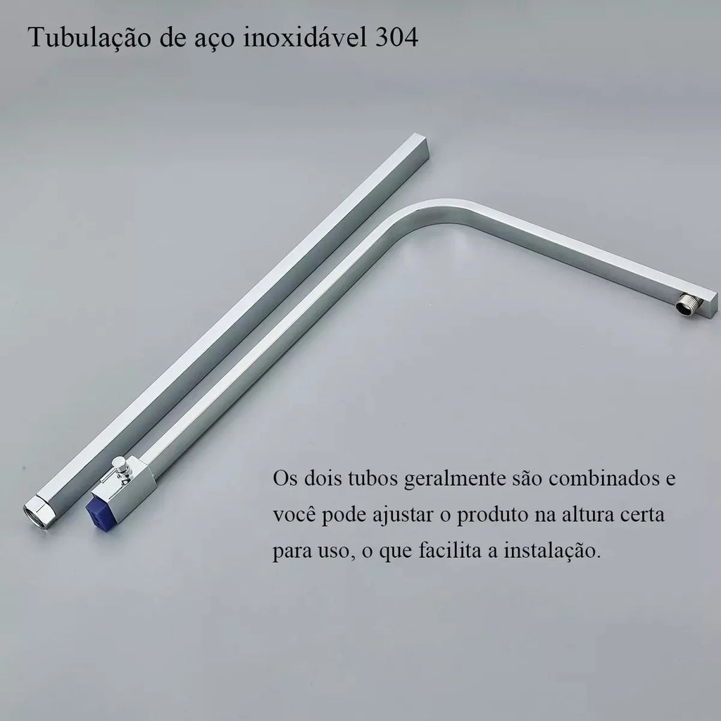 Chuveiro De Parede Com Desviador Conjunto Completo 3 em 1 - imagem do produto 8