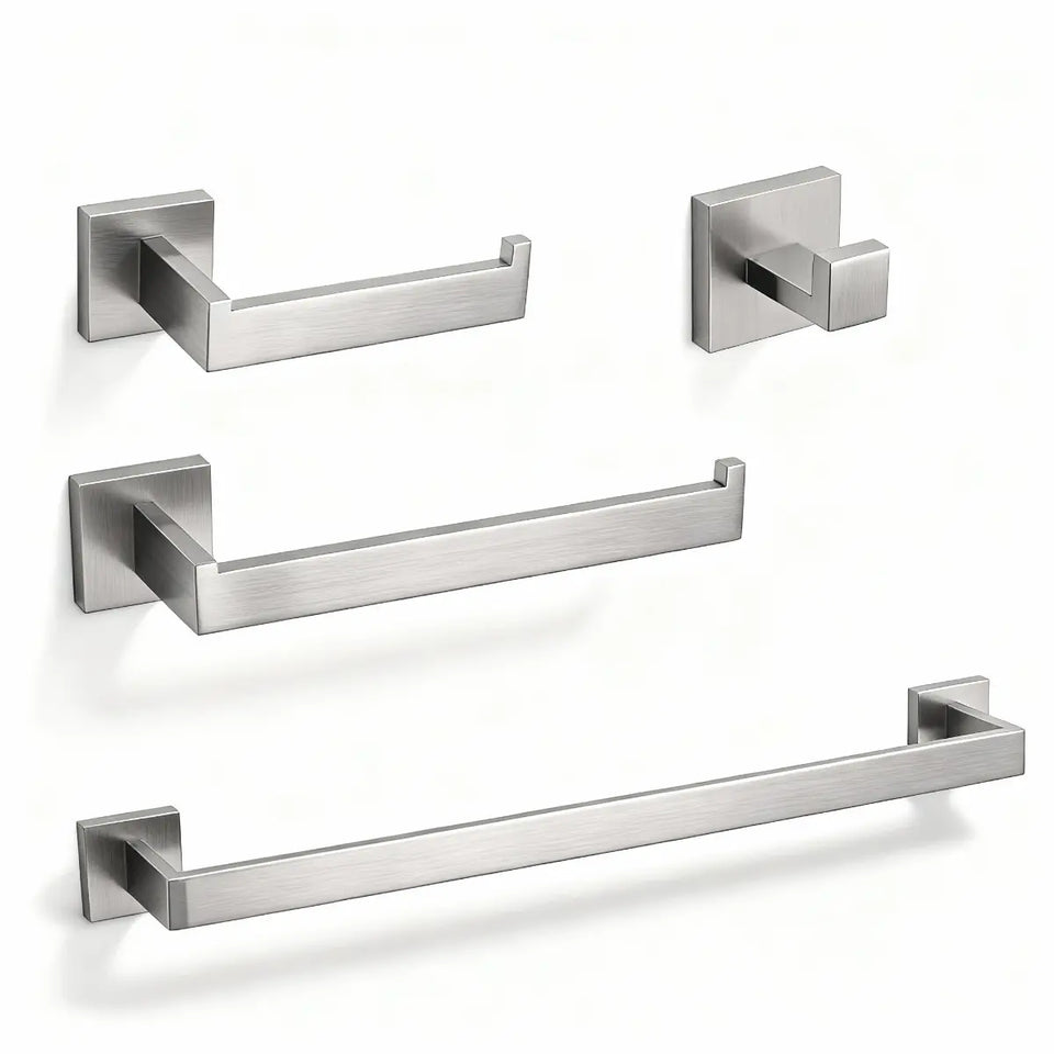 Kit Acessórios Metais Para Banheiro Inox - foto principal