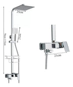 Chuveiro De Parede Com Desviador Conjunto Completo 3 em 1 - imagem do produto 2