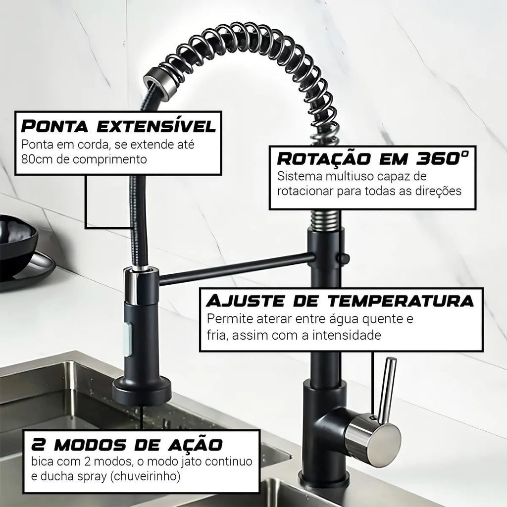 Torneira Para Cozinha Monocomando Gourmet - imagem do produto 4