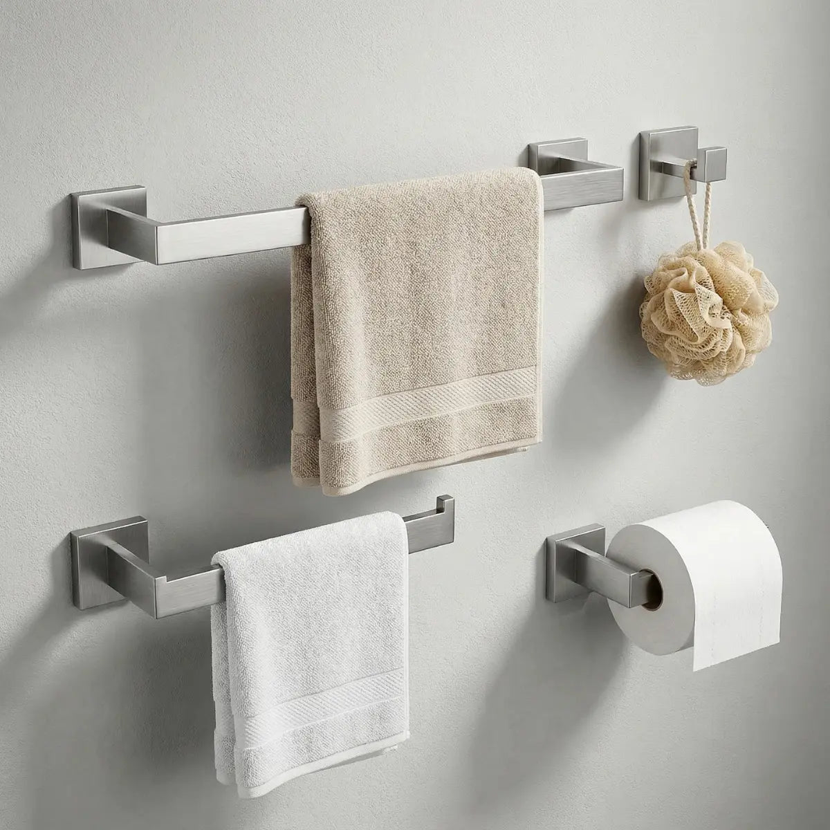 Kit Acessórios Metais Para Banheiro Inox - imagem do produto 4