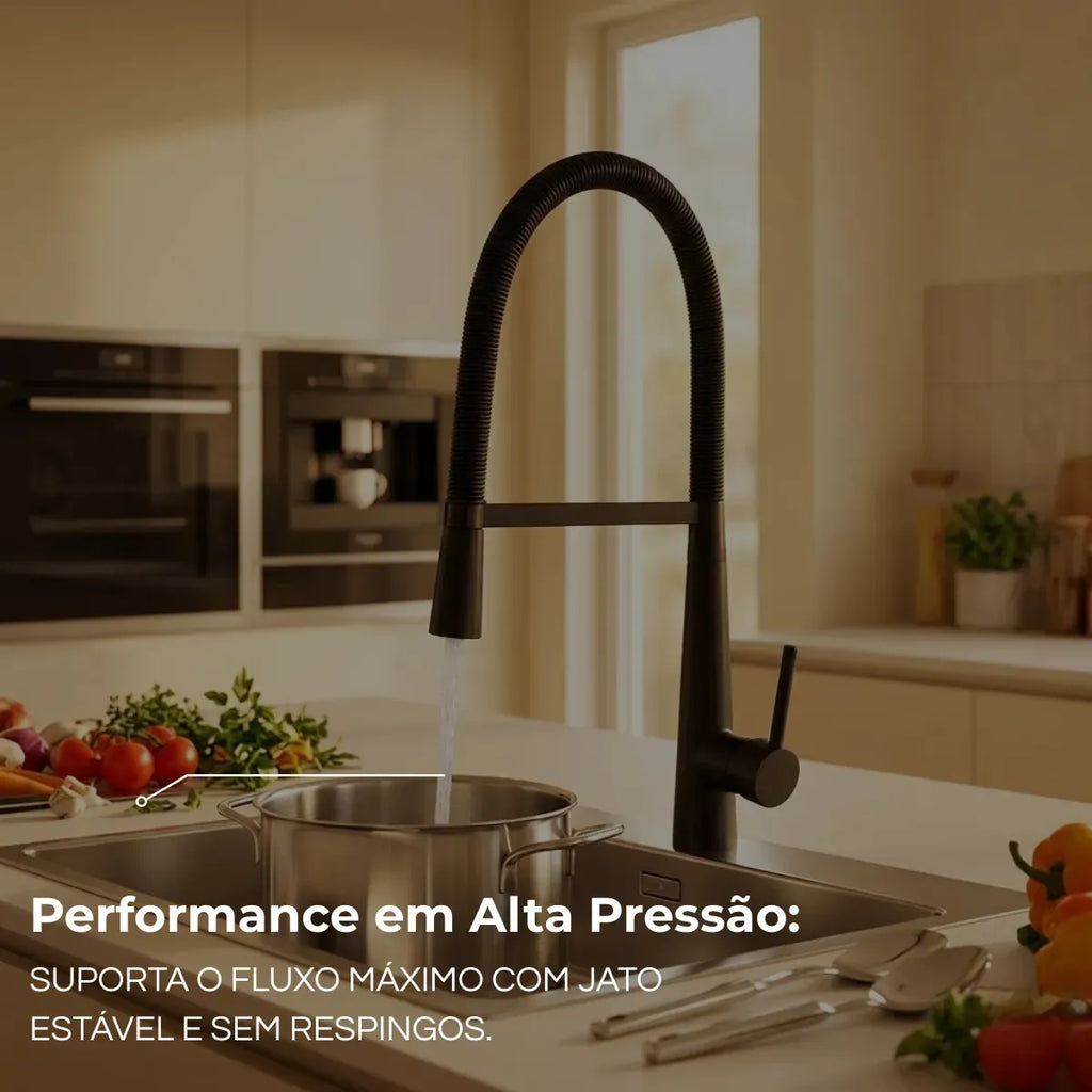Torneira Para Cozinha Monocomando Pull-Out Royal Valence - imagem do produto 5