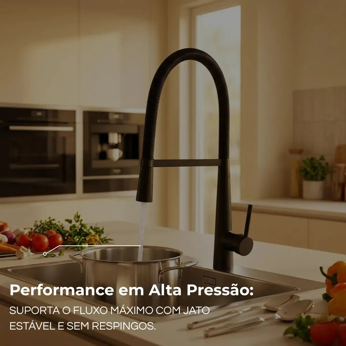 Torneira Para Cozinha Monocomando Pull-Out Royal Valence - imagem do produto 5