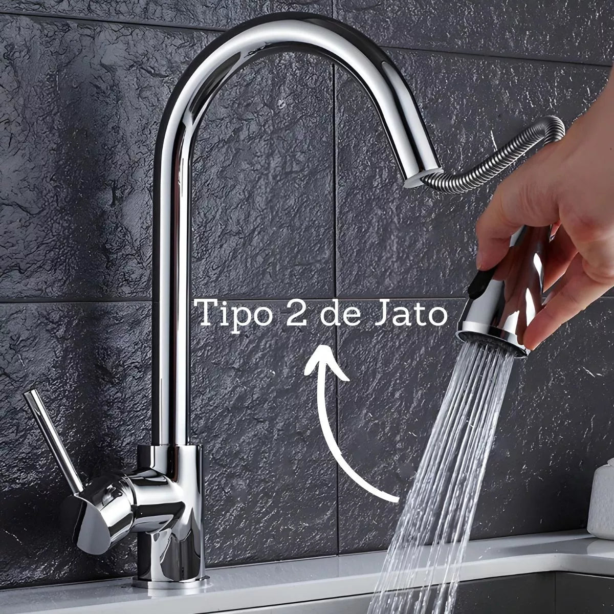 Torneira Para Cozinha Flexível Gourmet - imagem do produto 9