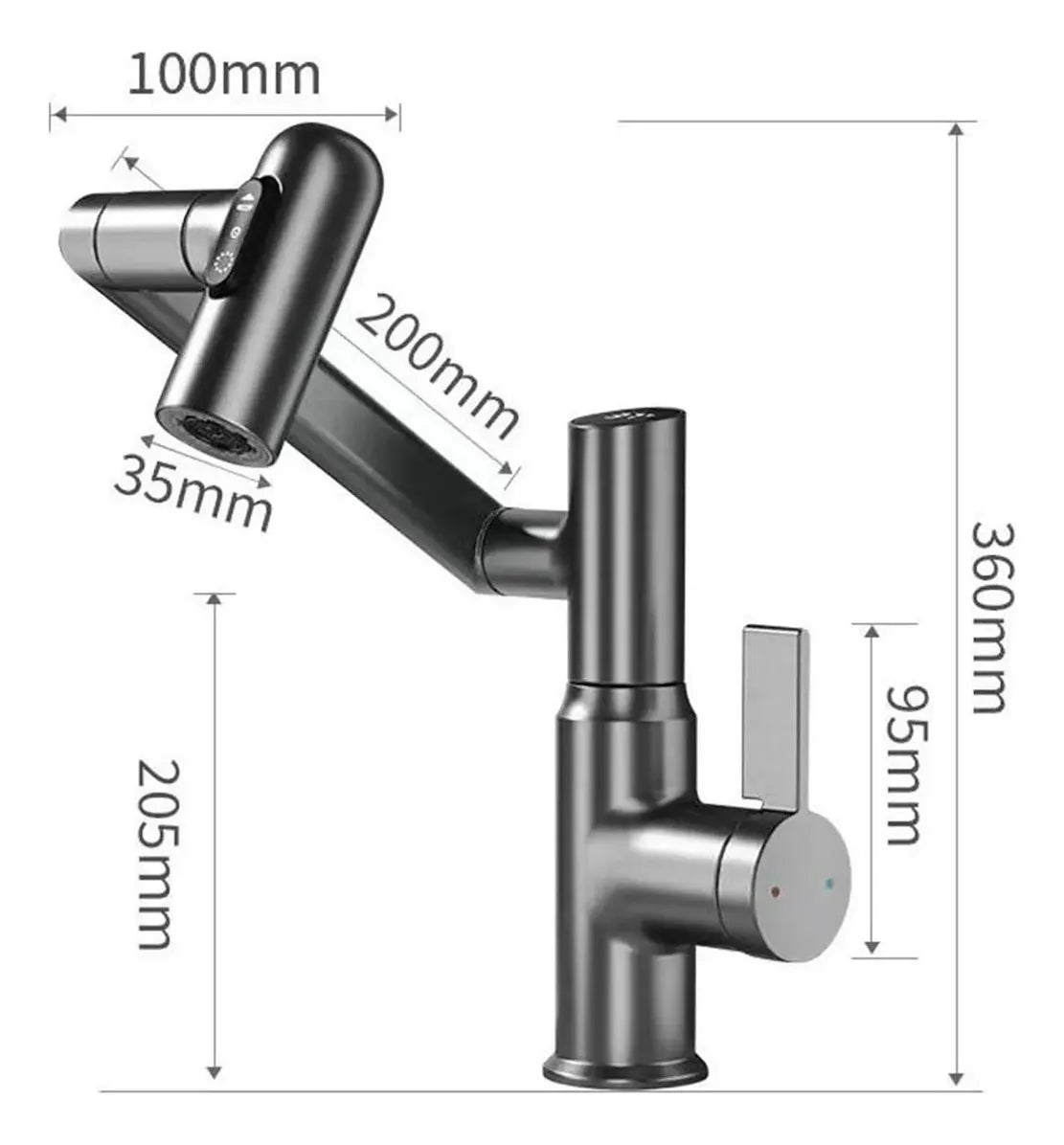 Torneira Monocomando Com Sensor De Temperatura - imagem do produto 3