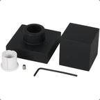 Kit 2 Acabamentos Quadrado De Metal Para Registro Pressão Gaveta Deca Docol Acabamento Preto Fosco - Torneiras Royal 6