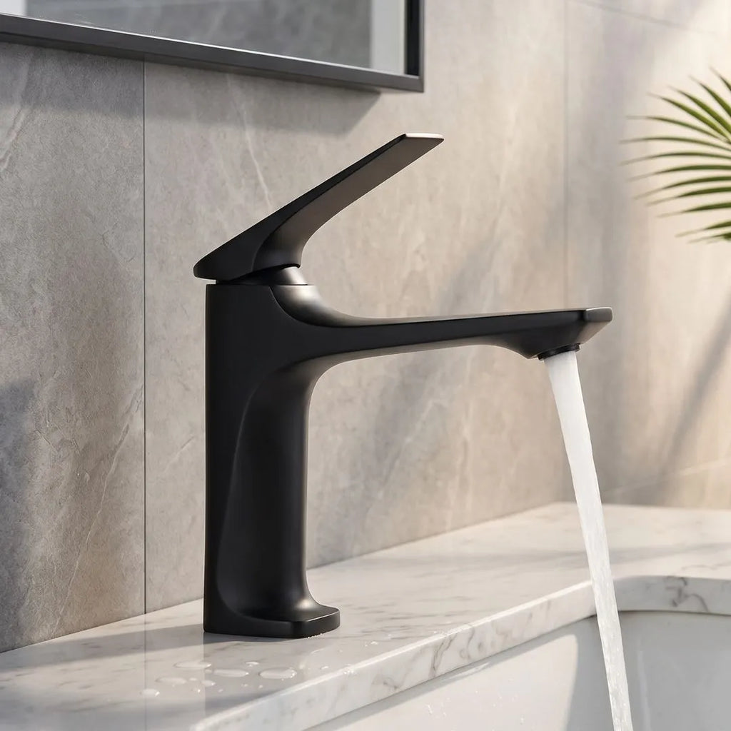 Torneira Para Banheiro Monocomando Lavabo Modelo Royal Atlas - Preto