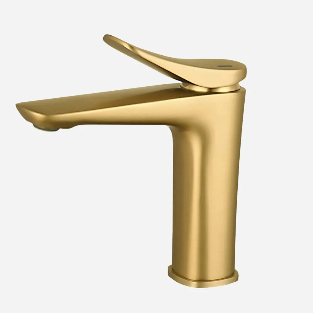 Torneira Para Banheiro Monocomando Misturador Bica Baixa Essence - Dourado Escovado