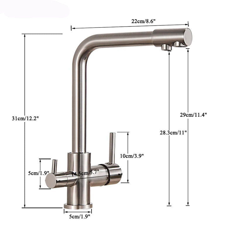 Torneira Para Cozinha Com Filtro Monocomando Misturador Royal Orsay - imagem do produto 3
