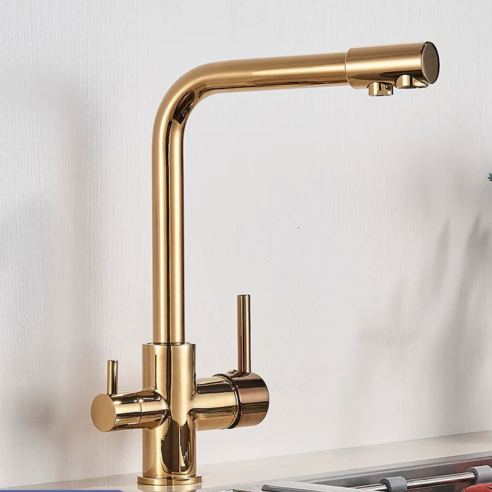 Torneira Para Cozinha Com Filtro Monocomando Misturador Royal Orsay - Dourado