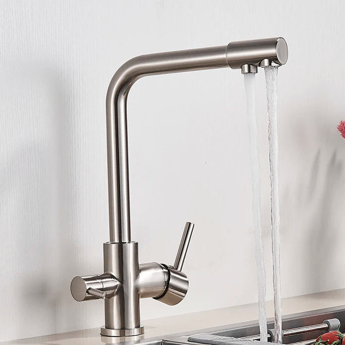 Torneira Para Cozinha Com Filtro Monocomando Misturador Royal Orsay - Níquel Escovado