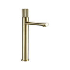 Torneira Para Banheiro Monocomando Royal Flux - Dourado Escovado Alto
