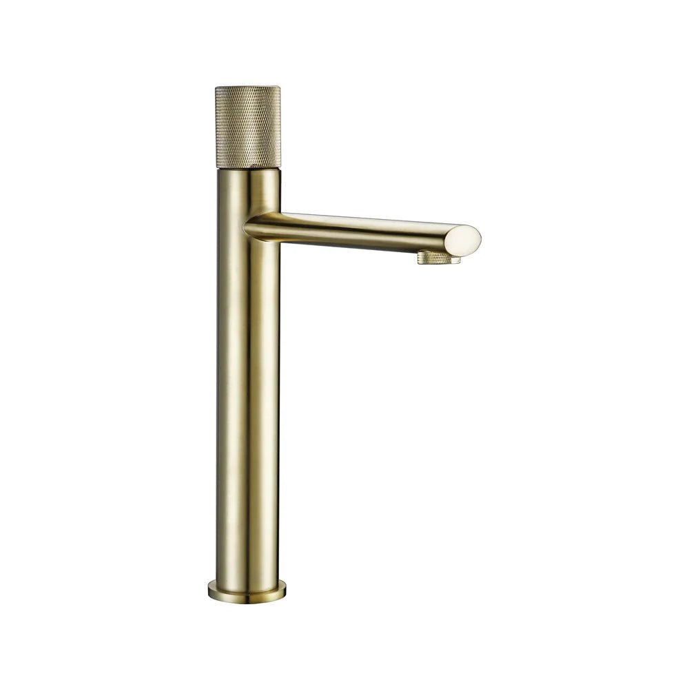 Torneira Para Banheiro Monocomando Royal Flux - Dourado Escovado Alto