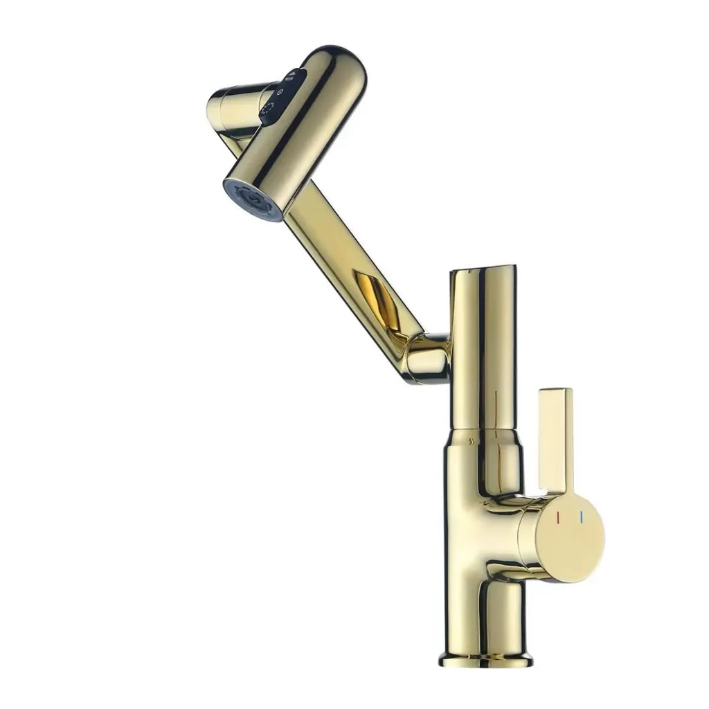 Torneira Monocomando Com Sensor De Temperatura - Dourado