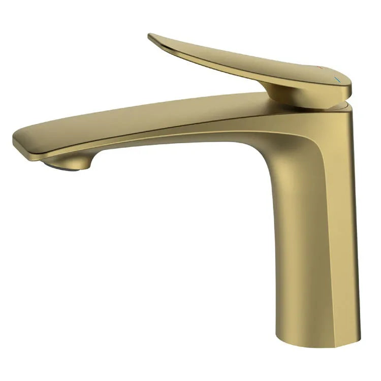 Torneira Para Banheiro Monocomando Misturador Bica Baixa Palace - Dourado Escovado