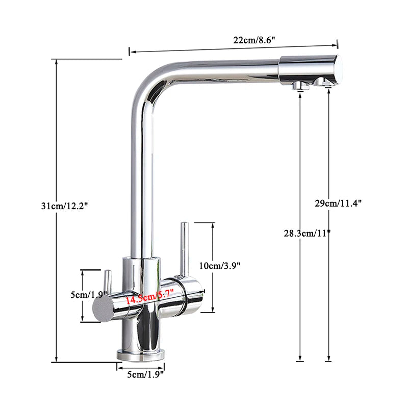 Torneira Para Cozinha Gourmet Monocomando Com Filtro Royal Safira - imagem do produto 2