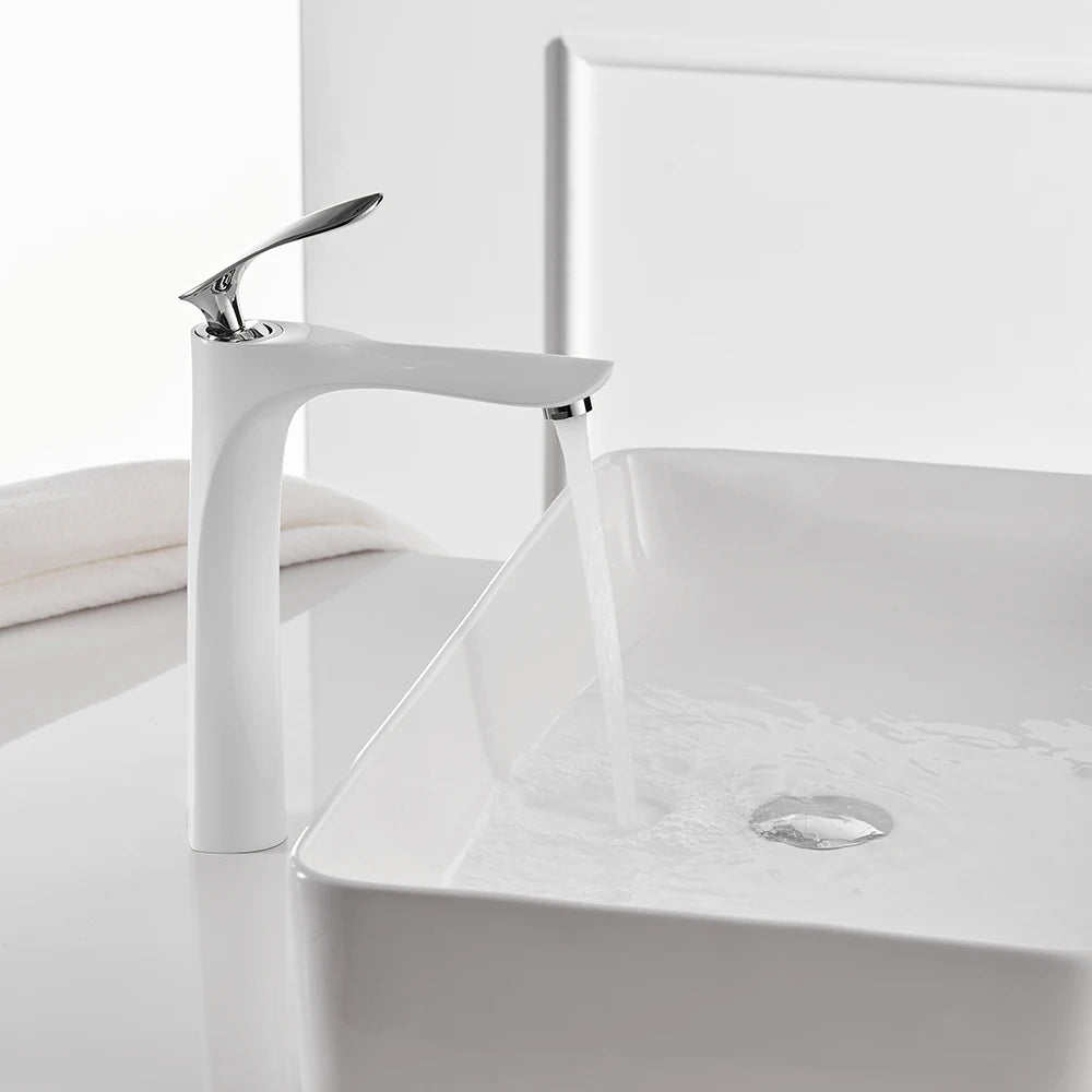 Torneira Para Banheiro Gourmet Monocomando Aqua Lux - Branco
