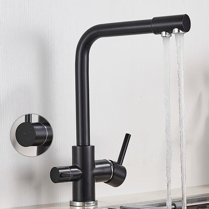Torneira Para Cozinha Com Filtro Monocomando Misturador Royal Orsay - Preto Pontilhado