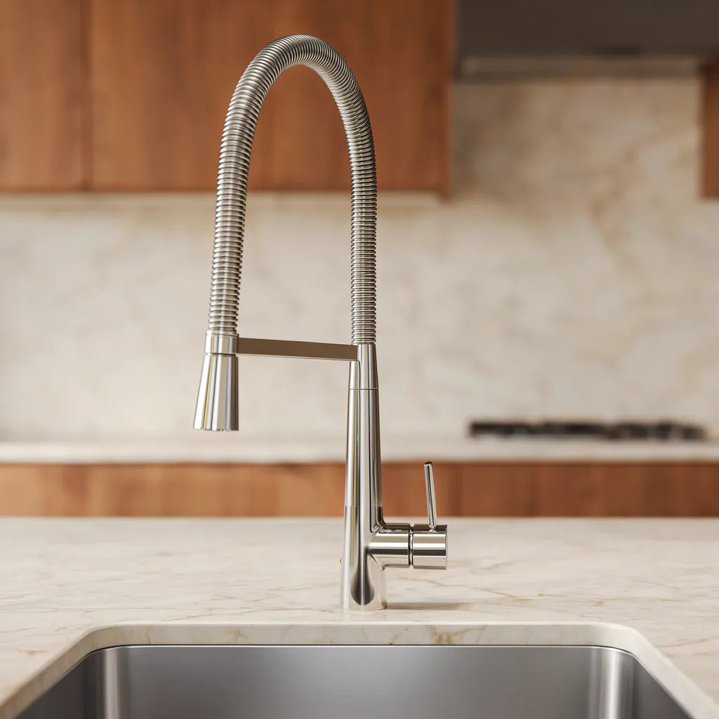 Royal Valence Cromado — vista frontal em cozinha sofisticada