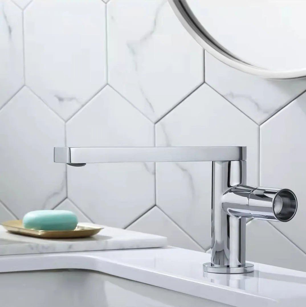 Torneira Para Banheiro Monocomando Misturador Design Premium Royal Aurora - Torneira Para Banheiro Cromado Bica Baixa