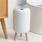 Lixeira Para Banheiro Moderna Com Sensor Inteligente - Branco 10L
