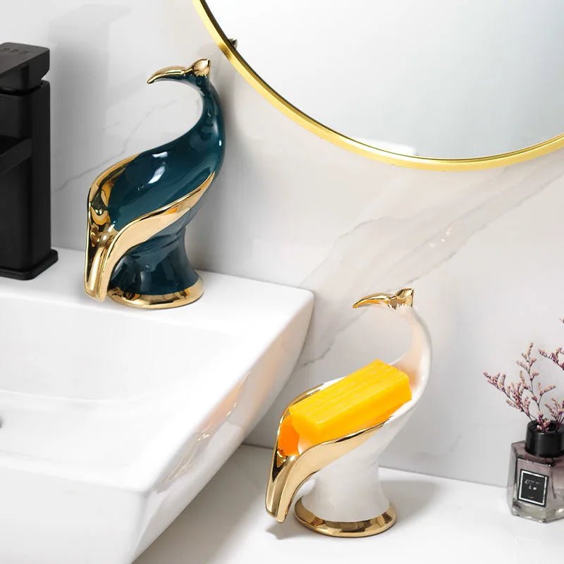 Saboneteira Em Cerâmica Para Banheiro Luxo - imagem do produto 3