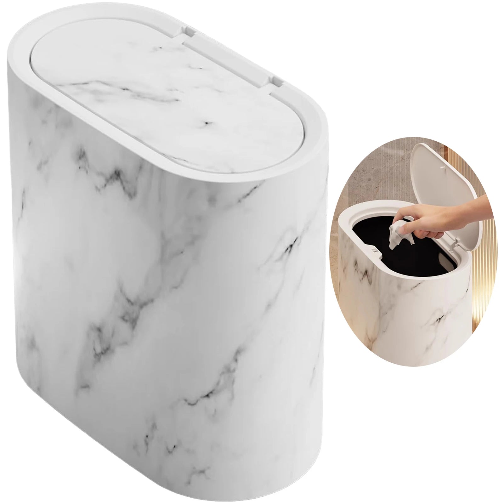 Lixeira Para Banheiro Lavabo Estilo Nórdico - imagem do produto 3