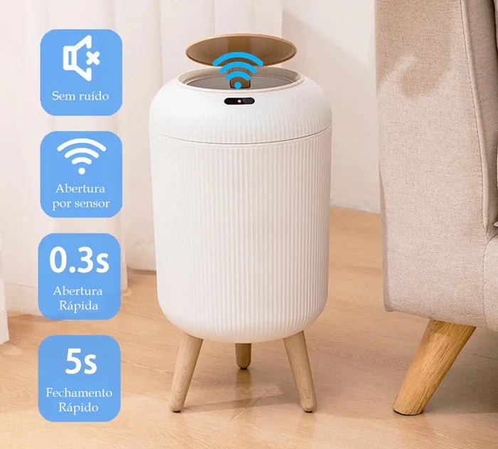 Lixeira Para Banheiro Moderna Com Sensor Inteligente - imagem do produto 5