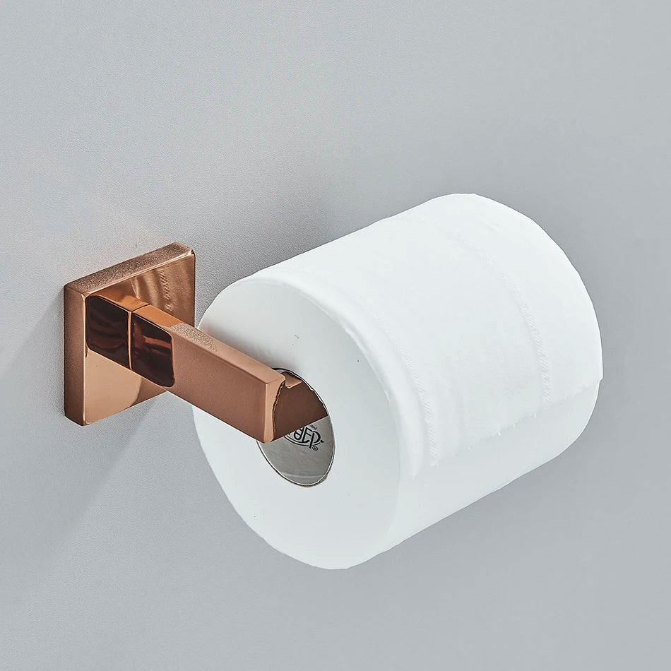 Kit Acessórios Para Banheiro Rose Moderno Inox - imagem do produto 13