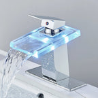 Torneira Para Banheiro Cascata Gourmet Monocomando AquaGlam - Cromado 3 Furos