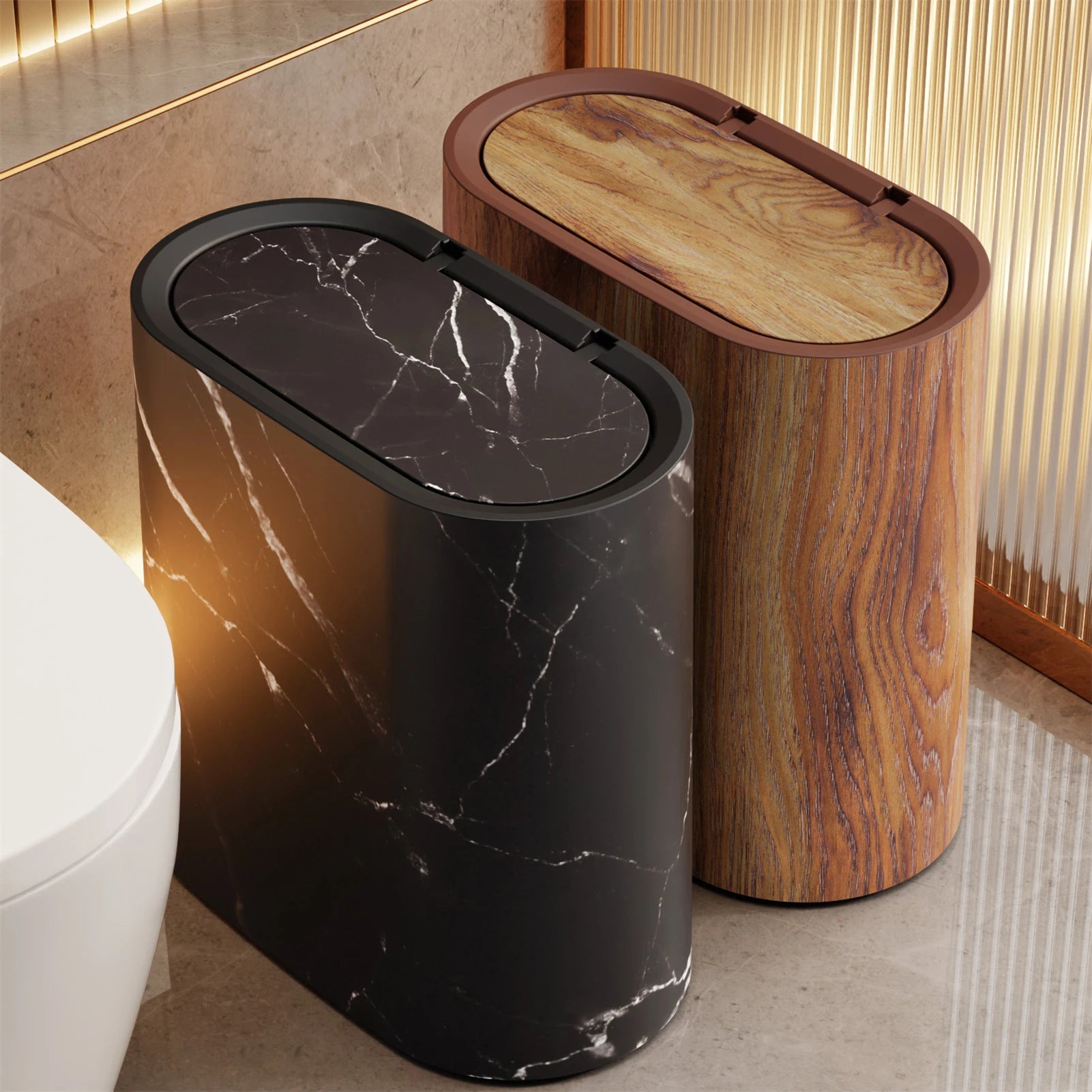 Lixeira Para Banheiro Lavabo Estilo Nórdico - foto do produto 6
