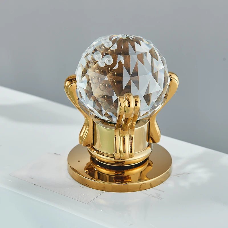 Torneira Para Banheiro Em Cascata Dourada - imagem do produto 7