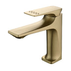 Torneira Para Banheiro Monocomando Misturador Bica Baixa Pureline - Dourado Escovado