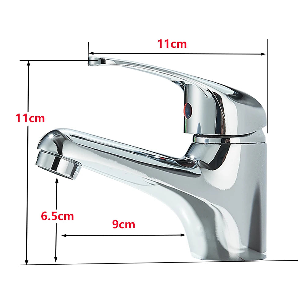Dimensões e medidas da torneira Royal Signature monocomando para banheiro 11cm altura 9cm comprimento