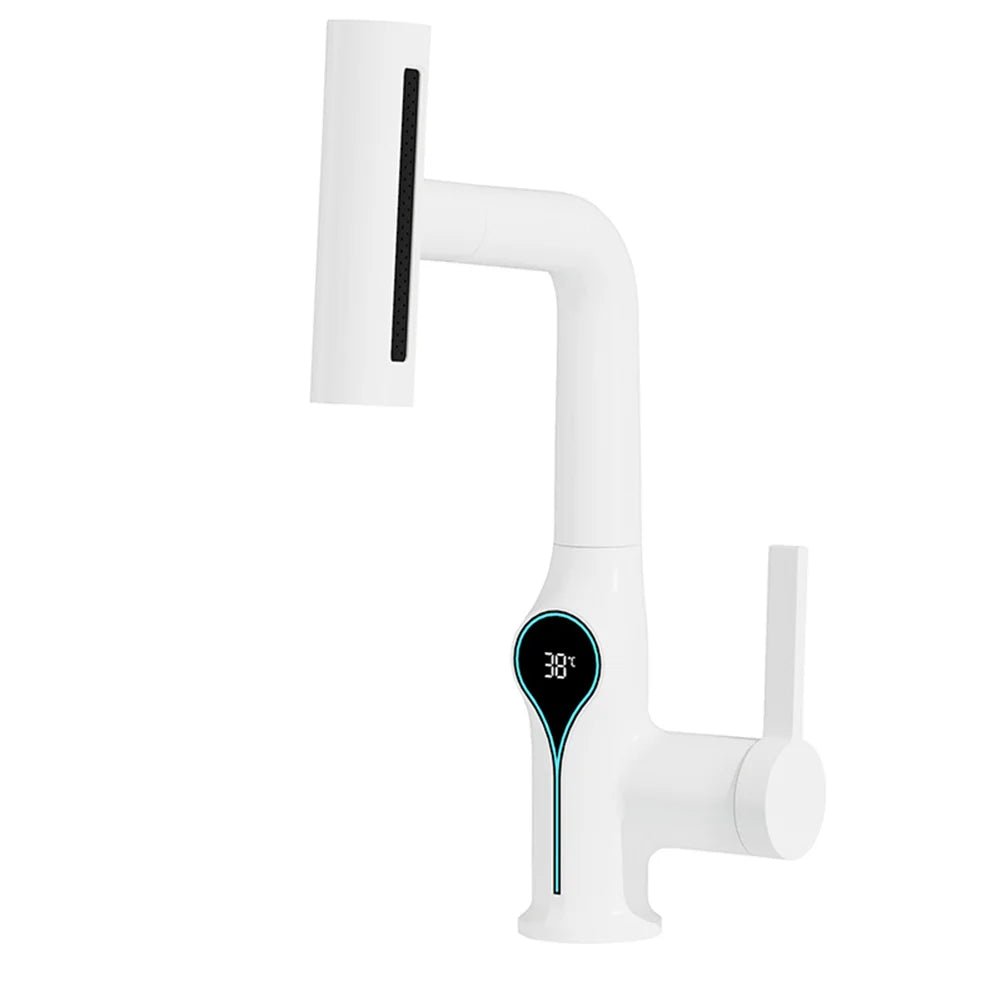 Torneira Para Banheiro Monocomando Misturador Cascata Com Display Digital Royal Clear - Torneira Para Banheiro