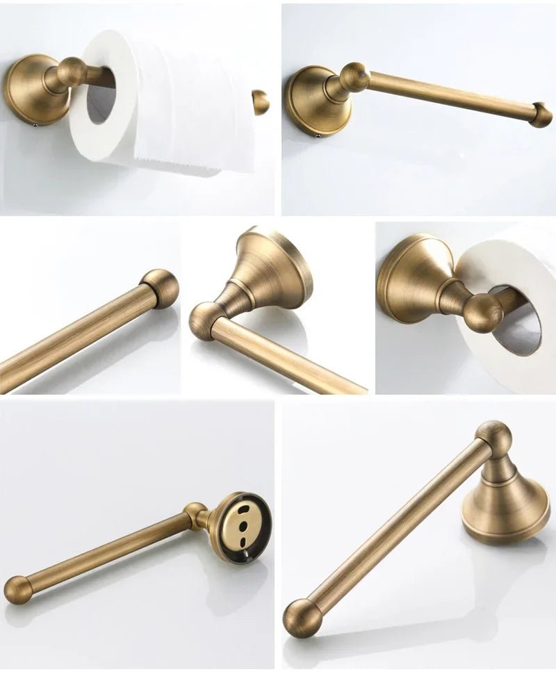 Porta Toalha Dourado Toalheiro Para Banheiro - imagem do produto 6