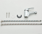 Kit completo de instalação torneira Royal Signature com mangueiras conexões parafusos e torneira cromada