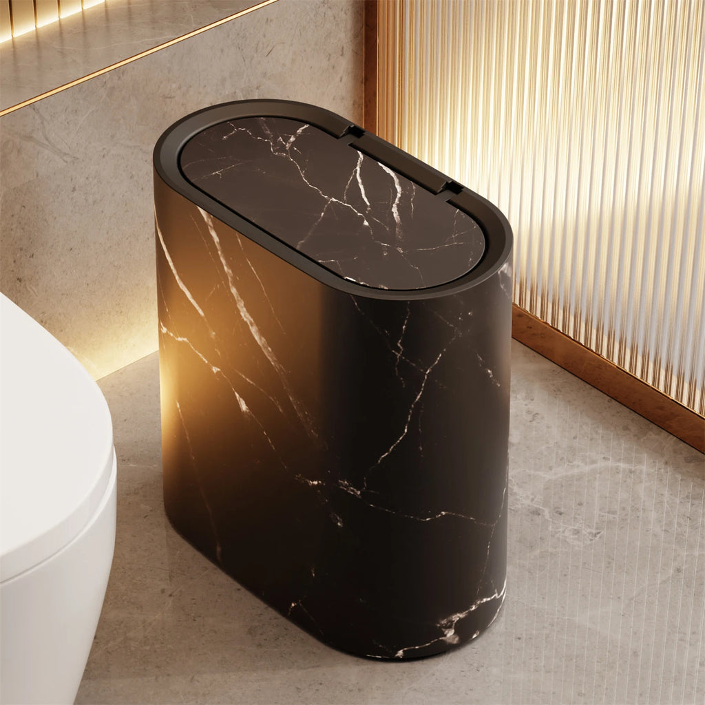 Lixeira Para Banheiro Lavabo Estilo Nórdico - Preto