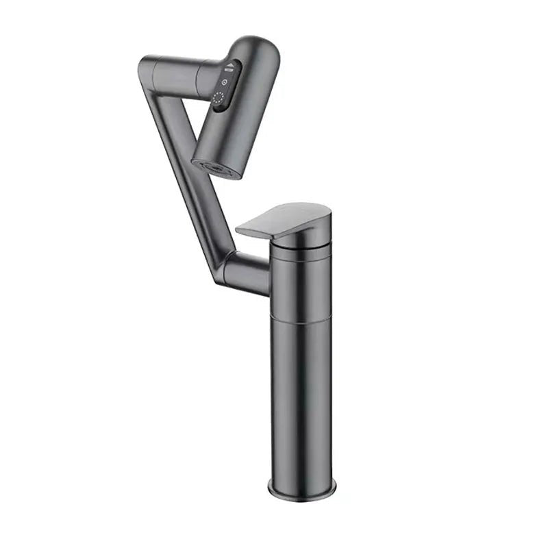 Torneira Monocomando Com Sensor De Temperatura - Cinza Escovado
